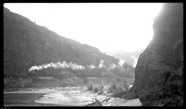 NP 1838, Class W-5 as X1835E near Rivulet, MT, slightly different view from RVN01079