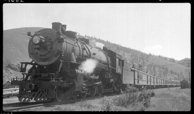 NP 2258, Class Q-6  pulling Train No. 3 at Ravalli, MT