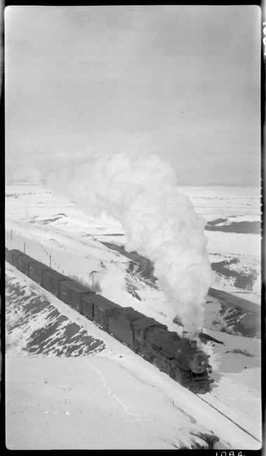 NP 1831, Class W-3 with X1831 E leaving Polson, MT, closer view of RVN01084