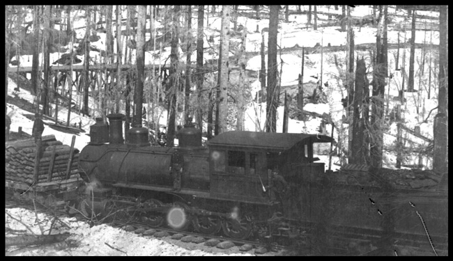 NP 501, Class M on a work extra on the Cascade Loop near Buckley, Washington. Engine renumbered to NP 2