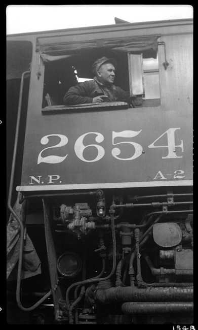 NP 2654, Class A-2 being moved by Locomotive foreman Fitzgerald