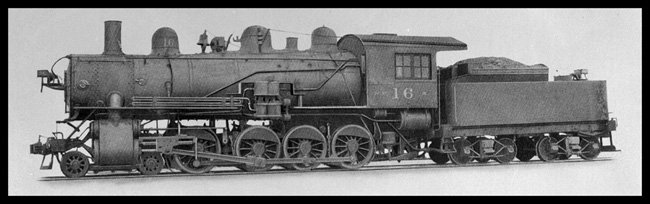 NP 16, Class X, 4-8-0  12 Wheeler, as shown in Motive Power Book.