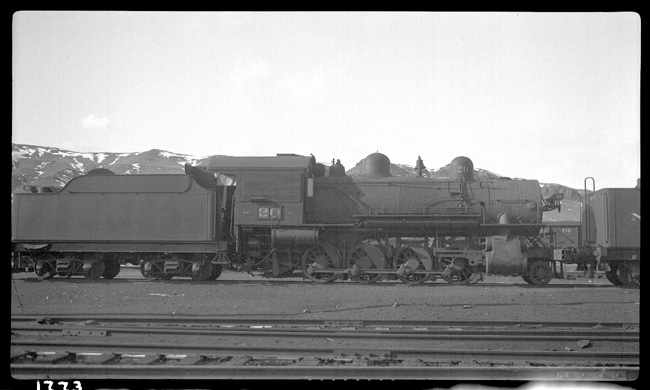 NP 20, Class Y-1 stored out of service in Livingston with windows boarded up and stack removed.