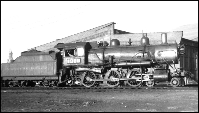 NP 1356, Class S-4 outside of roundhouse at Missoula, MT.