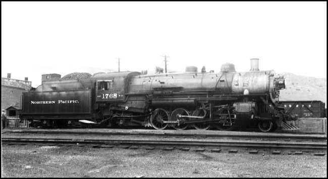 NP 1768, Class W-3 just off the edge of the turntable in front of Livingston Roundhouse.