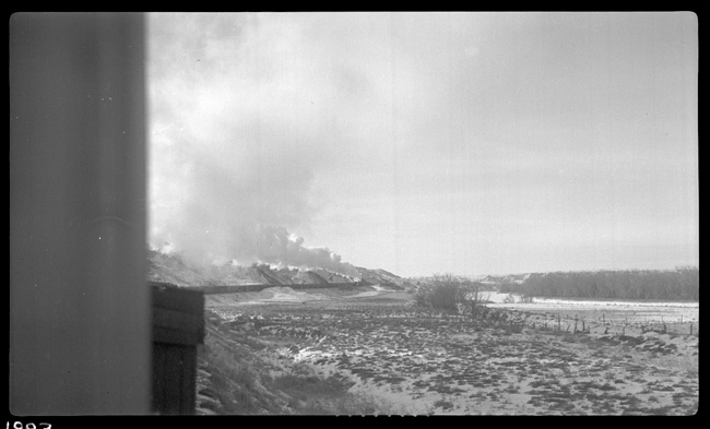 Taken from rear of Train 603, between Colgate and Miles City, MT.  