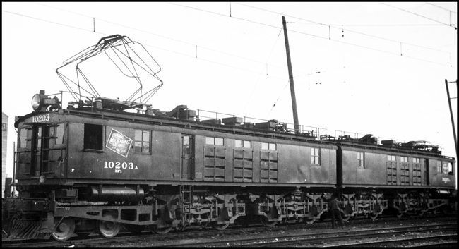 MILW Electric E-10203 at Three Forks, MT