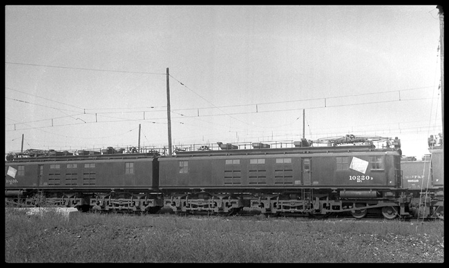 MILW 10220, similar to 10203 which is pictured in Fig. 2159, on page 886 of 1925 Locomotive Cyclopedia by Simmons-Boardman, republished in 1973 by Newton K. Gregg.  The MILW 10203 is reported to be a Class 444-444-E-576-8GE-253A, 3000 Volt direct Current electric locomotive.
