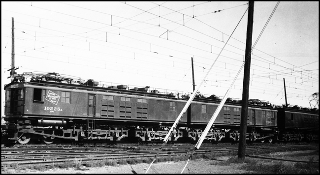 MILW Electric locomotive E-10225 at Three Forks, MT