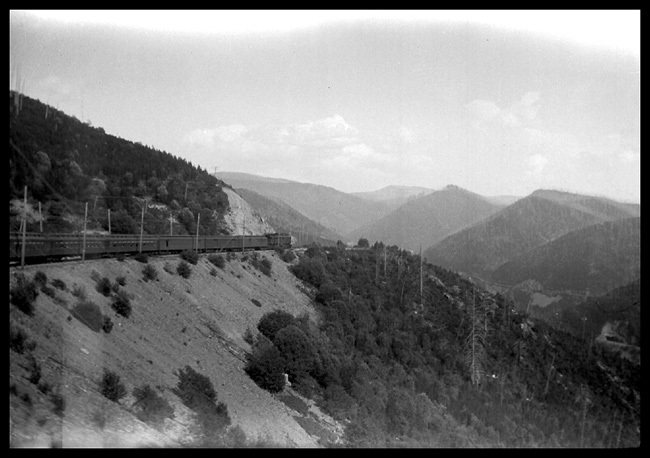 MILW Train 17 taken from rear car at Roland ID which is the west portal of the 1.7 mile, St. Paul Pass tunnel.