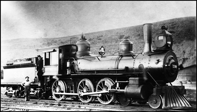 NP 398, Class E with crew posing in Missoula, MT.