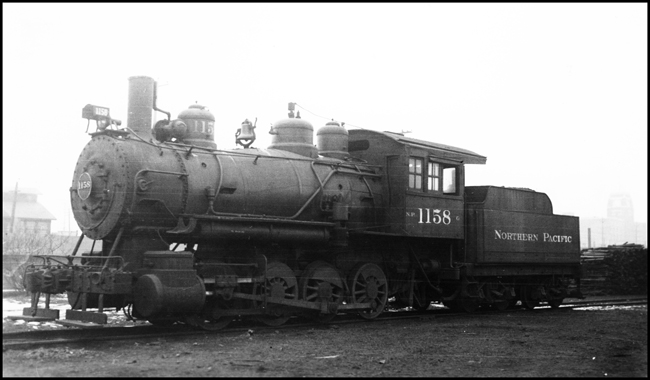 NP 1158, Class G locomotive in Seattle, WA.