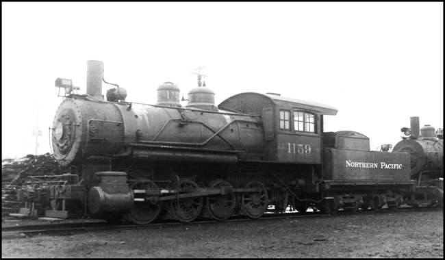 NP 1159, Class G steam locomotive at Seattle, WA, serial # 252 