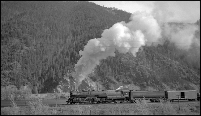 NP X5101E with NP 5101, Class Z-6, between Missoula and Bonner