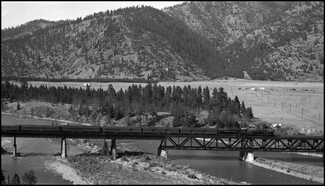 NP Train 2nd No. 2 near Bonner, MT