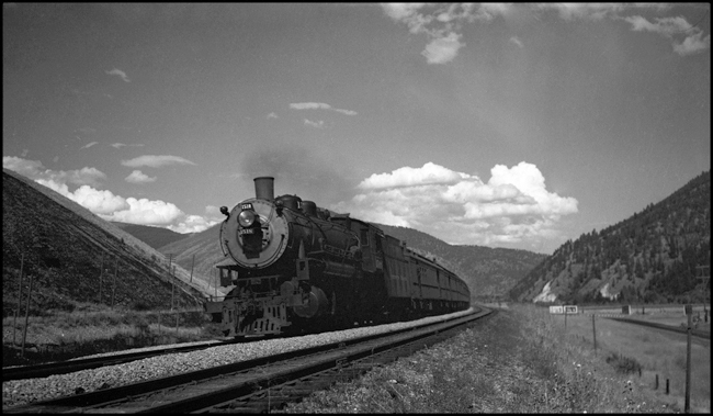 NP Train 2nd No. 1 with NP 1518, Class W near Missoula, MT.