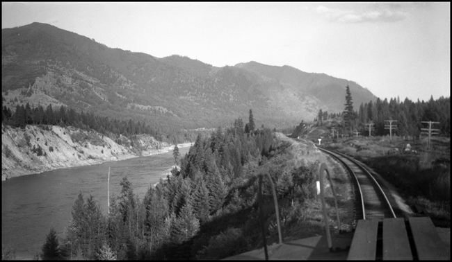 Clarks Fork River near Trout Creek, MT from rear of X5140W