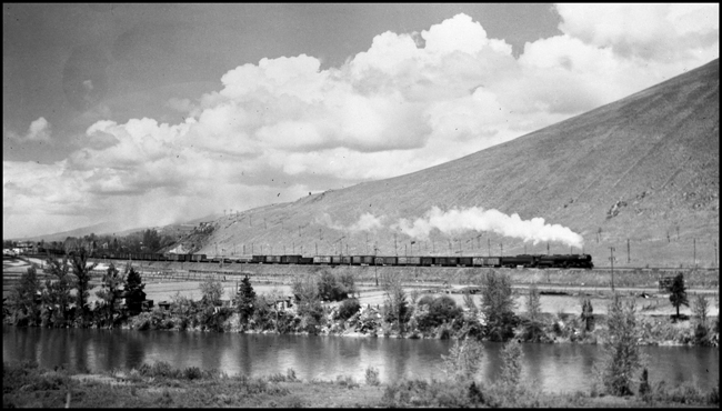 NP X5103E with NP 5103, Class Z-6, engr Moran A between Bonner and Missoula. This photo is also available in RVN07188.