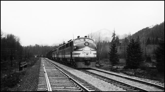 NP X6003E with freight move near Maywood , WA.