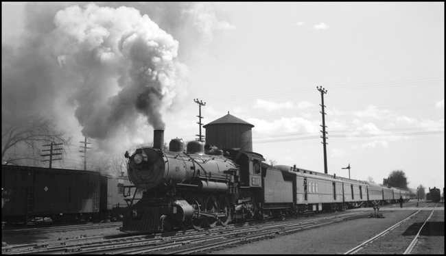 NP Class Q-1, 2110 with Train No. 5 leaves Yakima WA westbound