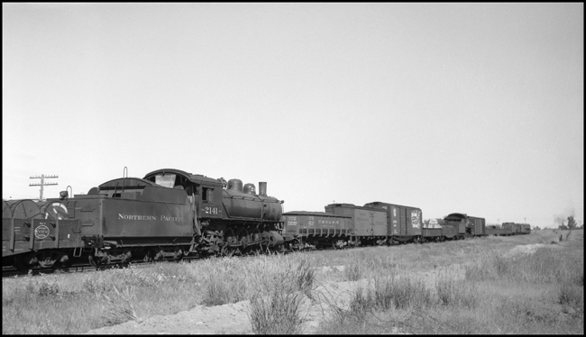  NP 2141 and 2143, both Class Q-1's being hauled DIT on NP X5141W, with NP 5141, Class Z-7.   According to Nixon, McGee was on this train.