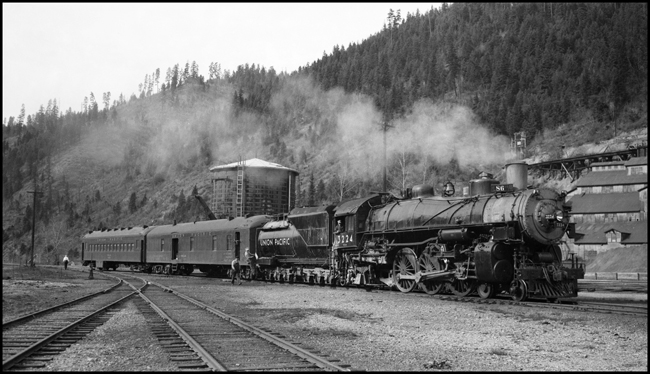 Union Pacific train No. 85, engine 3224, at Wallace, Idaho.