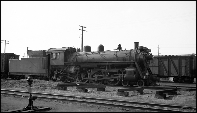 CN 5625, 4-6-2, in freight yard at Edmonton, AB.