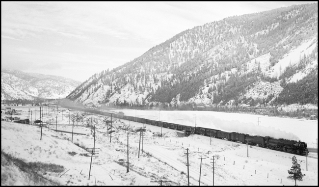 NP Train No. 603 pulled by NP 5108, Class Z-6 between Bonner and Missoula