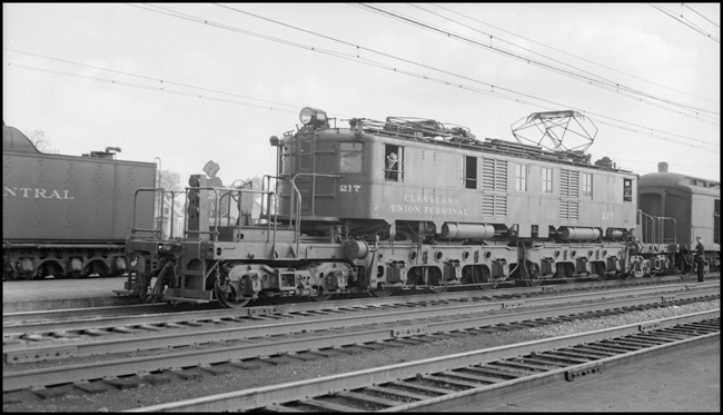 Cleveland Union Terminal Electric Locomotive No. 217 at Lynndale, OH.