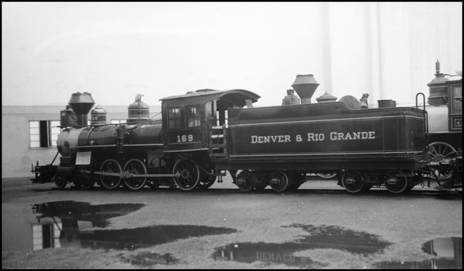 D&RG 169 ,4-6-0 steam locomotive on display at NY Worlds Fair