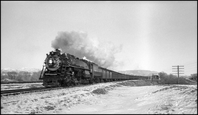 NP Train 2nd No. 1 with NP 2651, Class A-2 east of Livingston.  This train was a Navy Special.