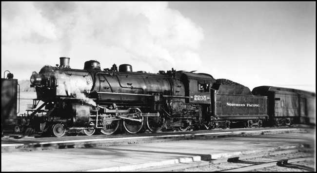 NP 2235, Class Q-5 on passenger train in Livingston.