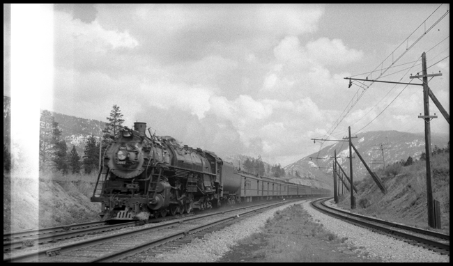 NP Train No.1, with NP 2667, Class A-3 between Bonner and Missoula