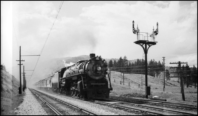 NP Train No.2, with NP 2666, Class A-3 between Bonner and Missoula