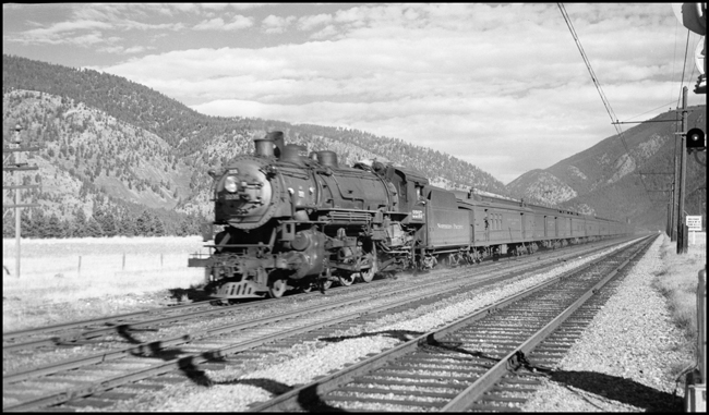 NP Train 2nd No. 1 pulled by NP 2235, Class Q-5 between Bonner and Missoula