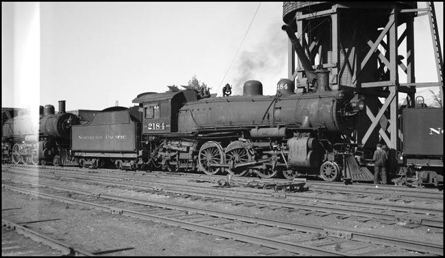NP 2184, Class Q-4 at Missoula Roundhouse.