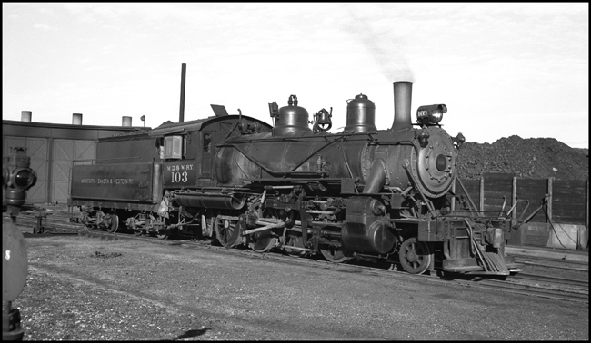 MD&W 103, 2-8-0 at International Falls