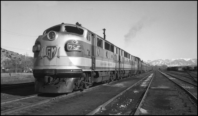 Test train No. 3 /1 with GM 754 Diesel Electric at Logan, MT