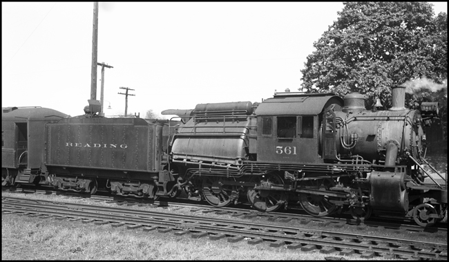 Philadelphia and Reading 561Newtown PA  5/11/417-7-46  Locomotives of this type were commonly known as 
