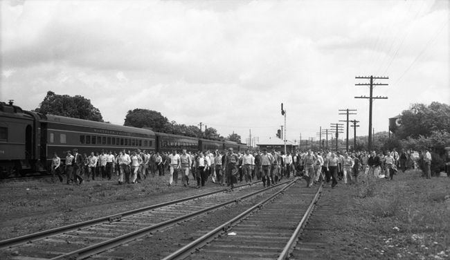 Passenger extra 1859 east, ERTI special. The meaning of ERTI is unknown, but Eastern Railroad Telegraph Institute may be conjectured.  The passengers on this train were Nixon's students.  He may have been teaching them telegraphy, but it may also have been more general railroad technology.