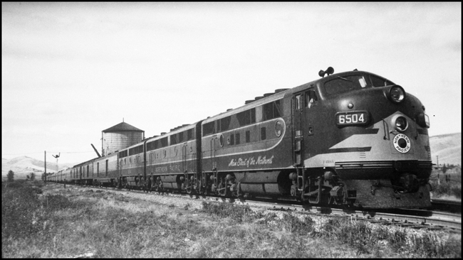 NP 2, NCL, with F-3 diesel 6504 (ABB), Arlee, MT.