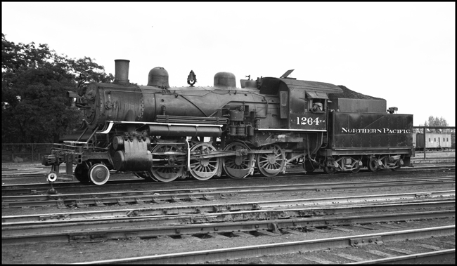 NP 1264, a 2-8-0 Consolidation Class Y-2 in Pasco yard.
