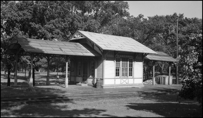 Milwaukee Railroad Depot at Minnehaha, Minnesota near St. Paul.  