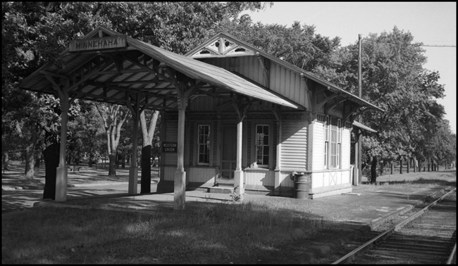 Milwaukee Railroad Depot at Minnehaha, Minnesota near St. Paul.  