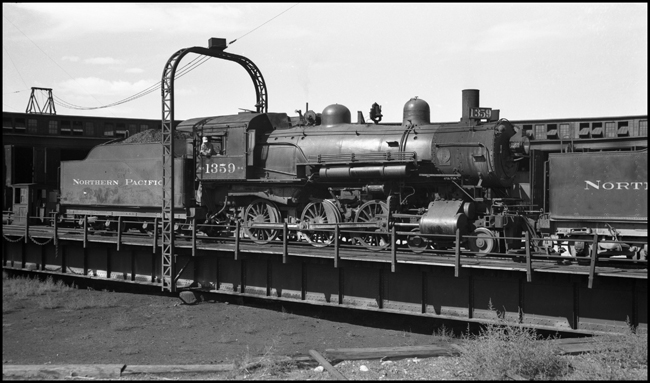 NP 1359, a 4-6-0 10-Wheeler Class S-4 at the Spokane roundhouse.