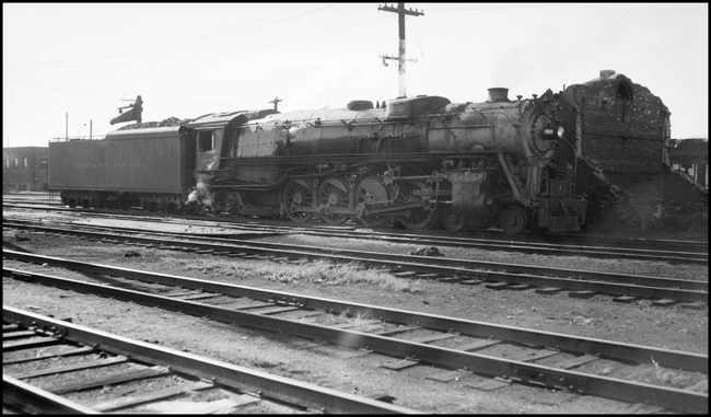 Baltimore & Ohio Railroad 4-8-2 at Garrett, Indiana.
