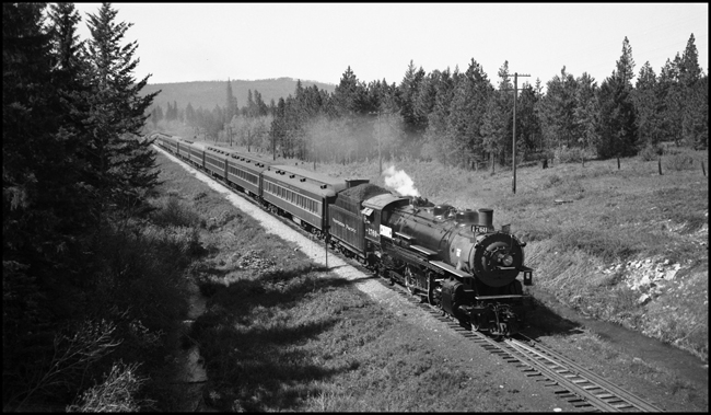 NP 1760, 2-8-2 Class W-3, Veterans trip from Missoula to Desmet, west bound.
