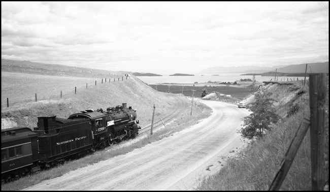 NP 1760, 2-8-2 Class W-3, Veterans trip from Missoula to Desmet, west bound.