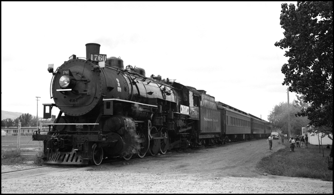 NP 1760, 2-8-2 Class W-3, Veterans trip from Missoula to Desmet East Bound