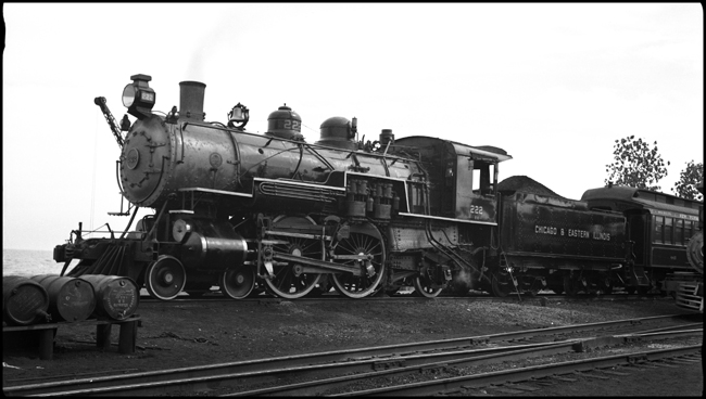 CEI, (Chicago and Eastern Illinois) 222, at Villa Grove, Illinois.